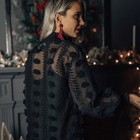 La Ros Black Shift Dress Medium - Picture 2 of 13